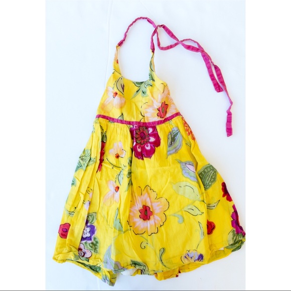 Sophie Catalou Atelier size 3 Yellow Halter floral dress - Picture 4 of 4